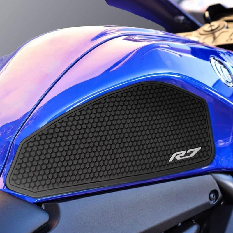 VORILES for YZF R7 YZF r7 2025 2024 2023 2022 2021 Accessories Fuel Tank Pads Protect Motorcycle Fuel Tank Stickers Fuel Tank Protection Pads Knee Anti-Slip Pads Fuel Tank Grips Tank Pads（Blue） - Image 4